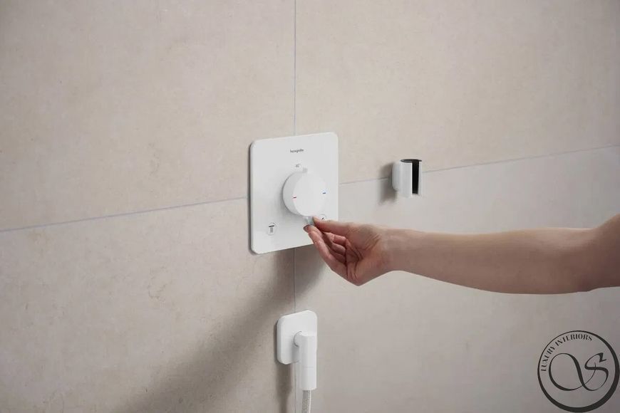 Termostat &icirc;ncastrat Hansgrohe Ecostat Comfort Q cu 2 funcții 33713700 alb mat 33713700 foto
