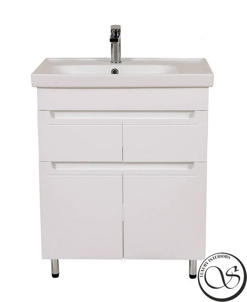 Тумба для ванной комнаты с умывальником AQUARODOS OMEGA 70 напольная 850x700x450 см белая OMEGA 70 (podea) фото