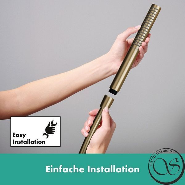 Душевая штанга Hansgrohe Unica S Puro 90 см со шлангом 160 см, Brushed Bronze (24405140) 24405140 фото
