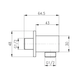 Racord furtun Qtap Spojeni QT809810842857NB dreptunghiular Negru Mat 42857 foto 2