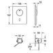 Clapă de acționare cu infraroșu GROHE Tectron Skate 37419SD0 foto 2