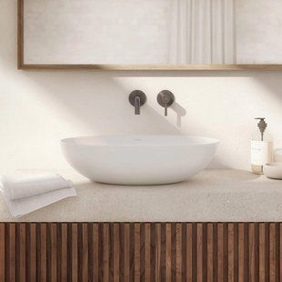 Lavoar Omnires Shell SHELLUNBM, alb mat, 60x35 cm SHELLUNBM foto