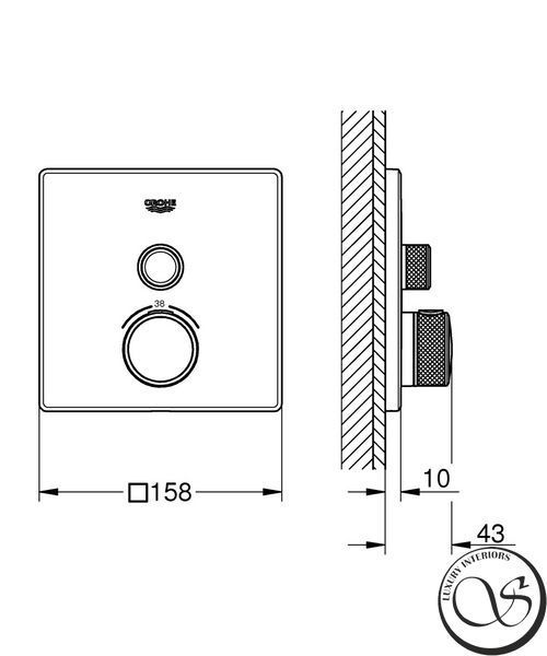 Grohe Grohtherm SmartControl Termostat &icirc;ncorporat (29123000) 29123000 foto