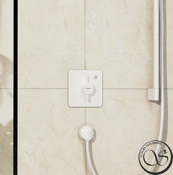 Baterie de duș &icirc;ncasabilă Hansgrohe DuoTurn Q 1, alb mat (75614700) 75614700 foto