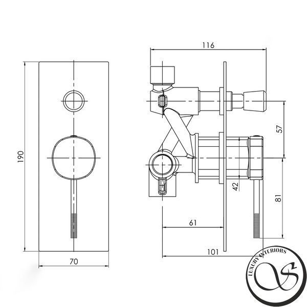 Смеситель для ванны IMPRESE BRENTA ZMK081906041 ZMK081906041 фото