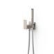 Set de dus igienic Tres CUADRO cu baterie ascunsa Steel 00612301AC foto 1