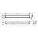 Receptor de duș Hansgrohe RainDrain Match, 700 mm, alb mat (56037700) 56037700 foto 4