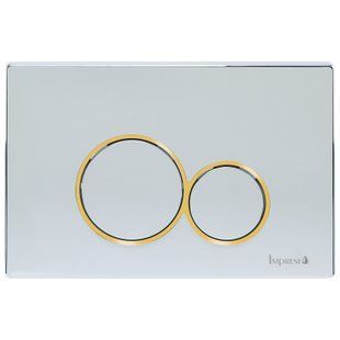 Buton de scurgere IMPRESE i-FRAME i7117PC chrome insert aur plastic i7117PC foto