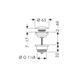 Донный клапан Hansgrohe для умывальников с переливом push-open, белый матовый (50100700) 50100700 фото 2