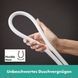 Bară de duș Hansgrohe Unica S Puro 90 cm cu furtun de 160 cm, alb mat (24405700) 24405700 foto 7