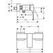 Baterie dus HANSGROHE METROPOL 32560340 32560340 foto 2