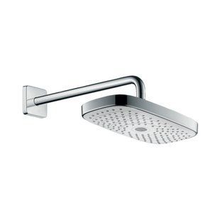 Duș suspendat Hansgrohe Select E 300 2jet cu suport, alb/crom (27385400) 27385400 foto