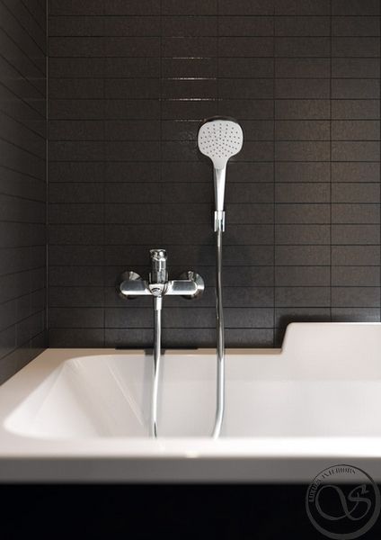 Set de duș Hansgrohe Croma Select E 1jet Porter, 1,25 m, Crom/Alb (26424400) 26424400 foto