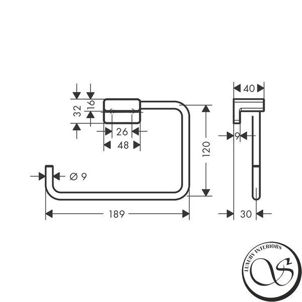Suport prosop Hansgrohe AddStoris (41754670) 41754670 foto