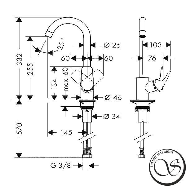 HANSGROHE LOGIS смеситель для кухни 71835000 фото