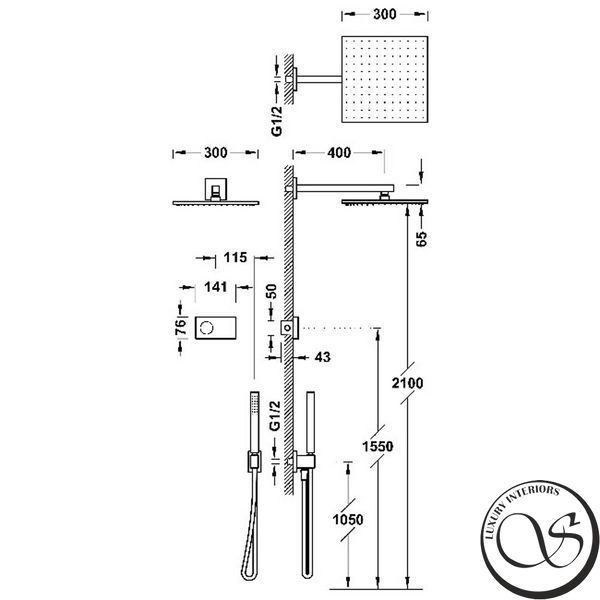 Sistem de dus Tres SHOWER TECHNOLOGY 09286563OPM cu control electronic 09286563OPM foto
