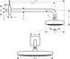 Duș suspendat Hansgrohe Select E 300 2jet cu suport, alb/crom (27385400) 27385400 foto 6
