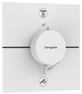 Termostat ascuns Hansgrohe ShowerSelect Comfort E, 2 funcții, alb mat (15572700) 15572700 foto