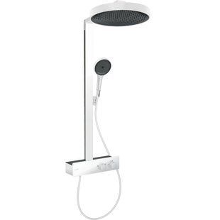 Sistem de duș Hansgrohe Rainfinity Showerpipe 360 ​​​​1jet cu termostat ShowerTablet 350, alb mat (26853700) 26853700 foto