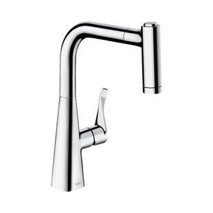 Смеситель для кухни Hansgrohe Metris Select 220 2jet с вытяжным душем, хром (14834000) 14834000 фото