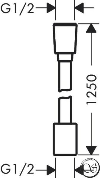 Душевой шланг Hansgrohe 28220140 Designflex 125 см бронза 28220140 фото