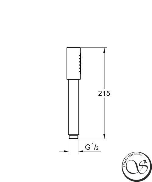Duș de m&acirc;nă GROHE Sena Stick 26465DL0 1 mod Brushed Warm Sunset 26465DL0 foto