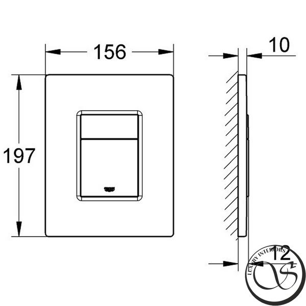 Buton de scurgere GROHE COSMO 38732KF0 negru mat 38732KF0 foto