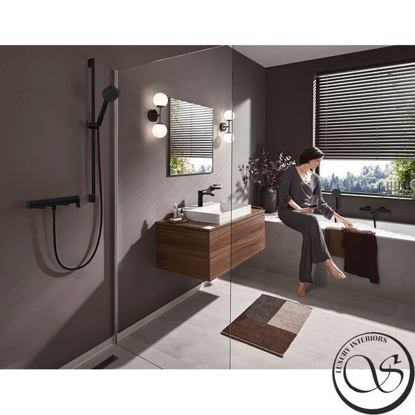 Baterie baie Hansgrohe Vivenis 75420670 negru mat 75420670 foto