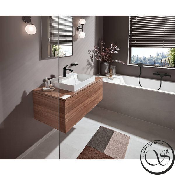 Baterie baie Hansgrohe Vivenis 75420670 negru mat 75420670 foto