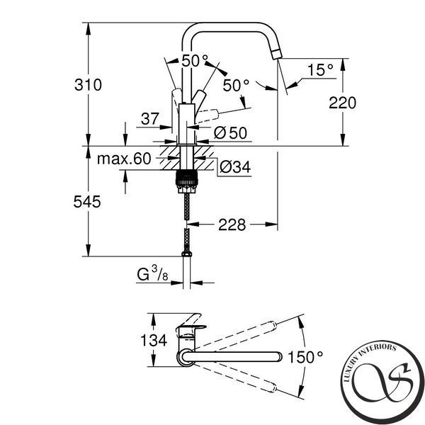 Смеситель для кухонной мойки GROHE Eurosmart 30567000 30567000 фото