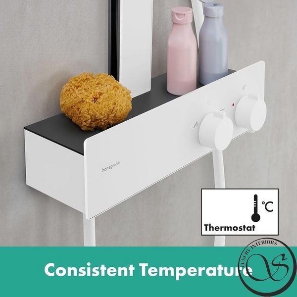 Душевая система Hansgrohe Rainfinity Showerpipe 360 1jet с термостатом ShowerTablet 350, Matt White (26853700) 26853700 фото