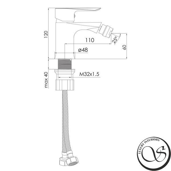 Смеситель для биде Imprese VACLAV f03106406AA никель f03106406AA фото