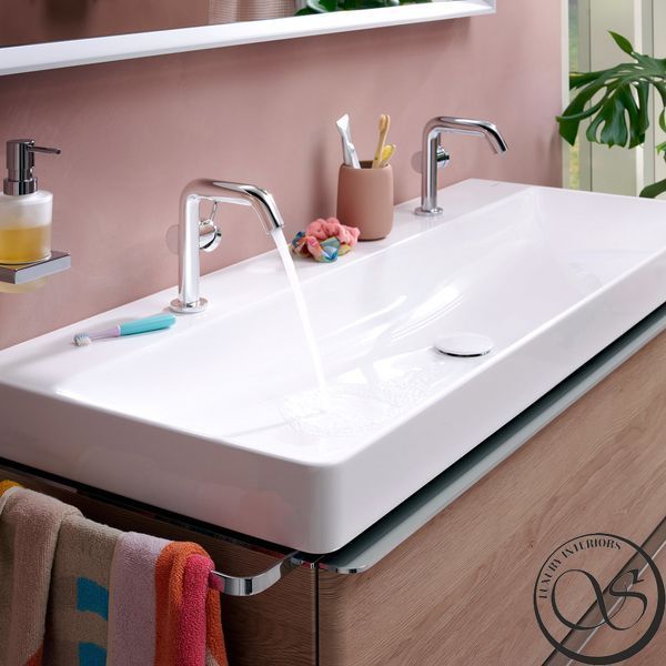 Смеситель для умывальника HANSGROHE TECTURIS S 73320000 110, однорычажный, CoolStart, push-open, цвет хром 73320000 фото