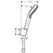 Set dus Hansgrohe 26692400 Crometta Vario 160, alb/crom 26692400 foto 2