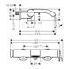 Baterie baie Hansgrohe Vivenis 75420670 negru mat 75420670 foto 2