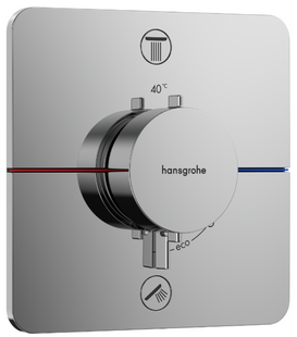 Hansgrohe ShowerSelect Comfort Q termostat ascuns, 2 funcții, crom (15583000) 15583000 foto