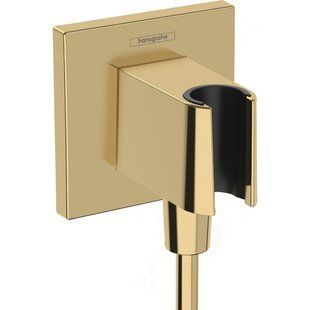 Шланговое подключение Hansgrohe FixFit Porter E с держателем, Polished Gold Optic (26889990) 26889990 фото