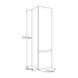 Penar suspendat VOLLE ORLANDO, 139*35*35 cm, alb 15-35-55 foto 2
