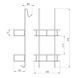 Raft baie IMPRESE sh-537 dublu montat pe perete 680*310mm sh-537 foto 2