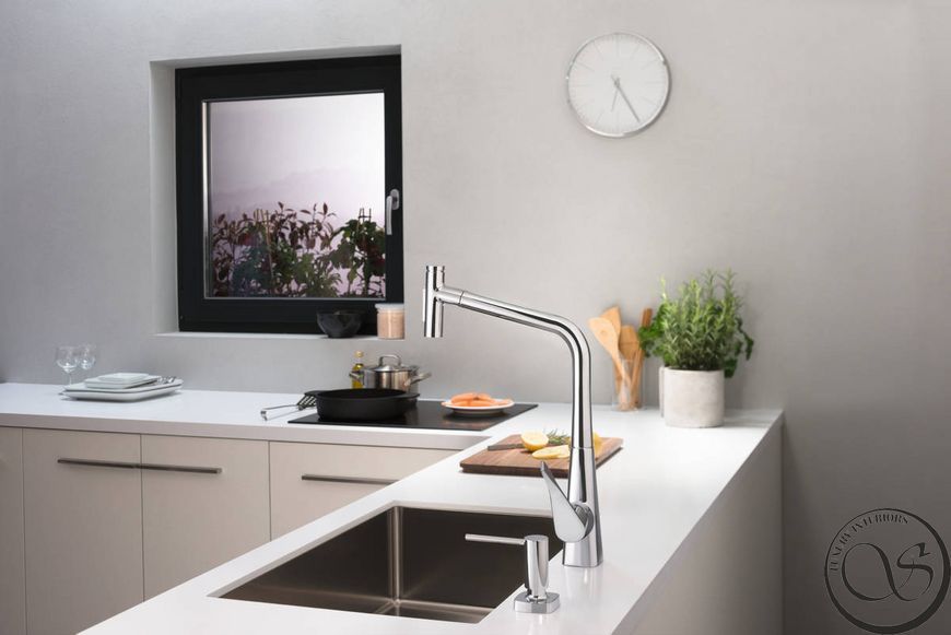 Дозатор кухонный Hansgrohe A71 врезной 500 ml, хром (40468000) 40468000 фото