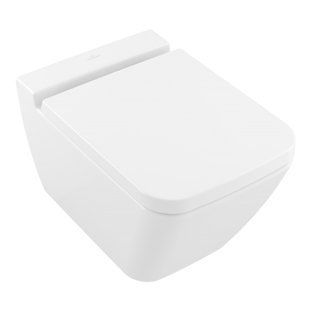 WC suspendat Villeroy & Boch Finion 4664R0R1 cu margine deschisă 56x37.5x35 cm, cu DirectFlush, alb alpin CeramicPlus 4664R0R1 foto