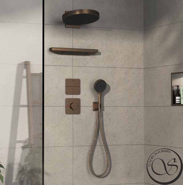 Термостат скрытого монтажа на 1 потребитель Hansgrohe ShowerSelect Comfort Q для душа, Brushed Bronze (15588140) 15588140 фото