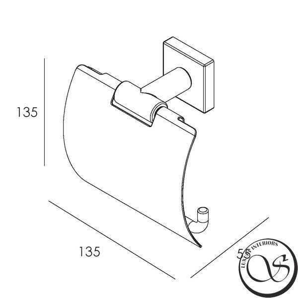 Suport hartie igienica IMPRESE BILOVEC 142255 cu capac cromat 142255 foto