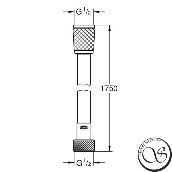 Душевой шланг GROHE Relexaflex, 1750 мм хром 45992001 45992001 фото