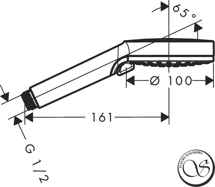 Duș de m&acirc;nă Hansgrohe Crometta 100 Vario, alb/crom (26330400) 26330400 foto