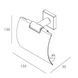 Suport hartie igienica IMPRESE BILOVEC 142255 cu capac cromat 142255 foto 2