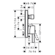 Baterie dus Hansgrohe Finoris 76415670 montaj ascuns negru mat 76415670 foto 2
