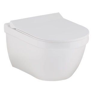 WC suspendat Volle SOLAR Rimless 13-93-363, 56*37,7*40cm, scaun solid 13-93-363 foto