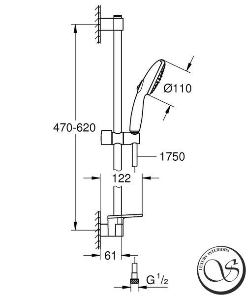 Душевой гарнитур Grohe Tempesta 110, 2 режима струи, хром (27926003) 27926003 фото