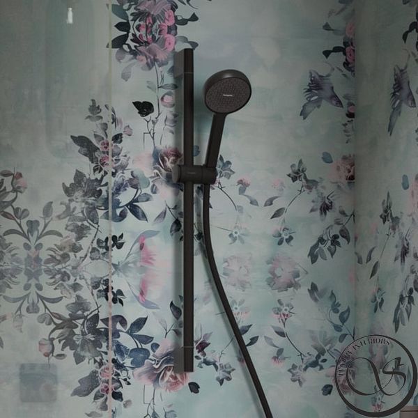 Душевой набор Hansgrohe Activera Select S 2jet EcoSmart+ 28045670 со стойкой 65 см черный матовый 28045670 фото